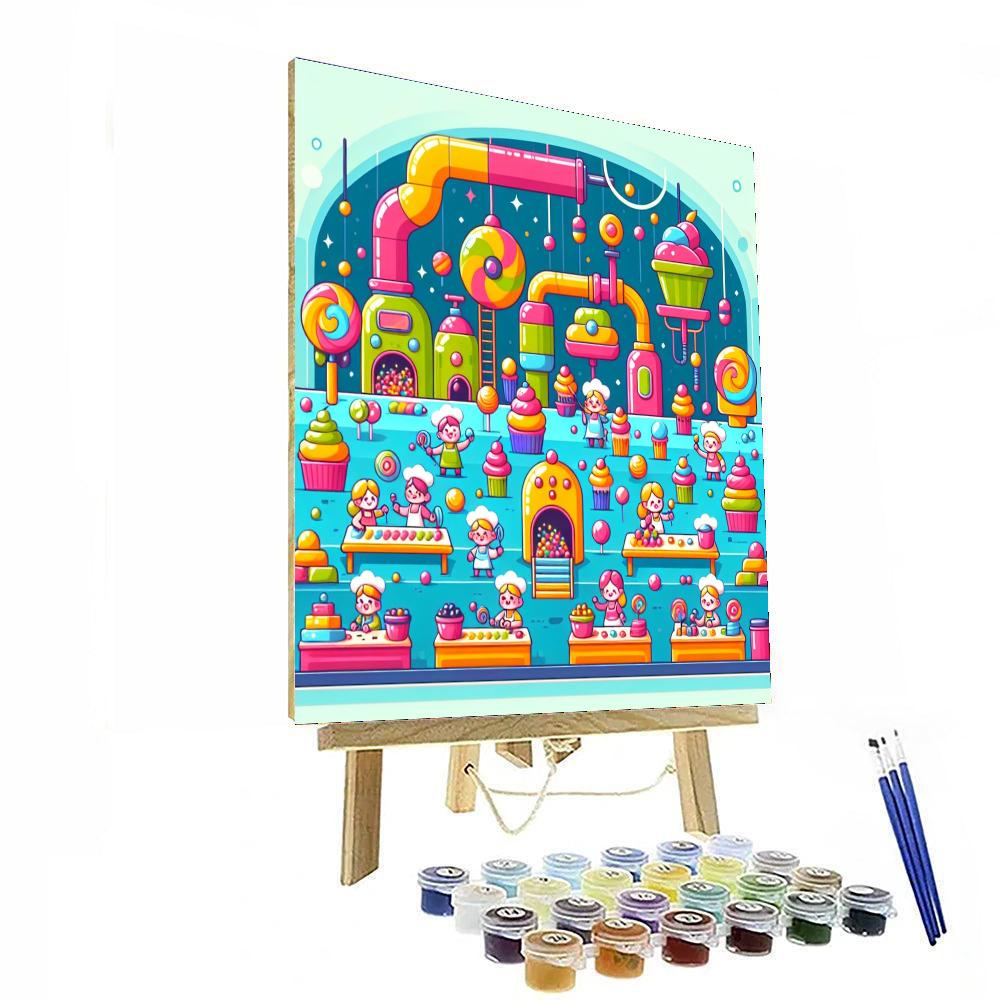 Sweet Treat Factory Paint By Numbers