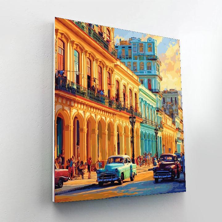 Havanna’s Old Town - Cuba Paint By Number