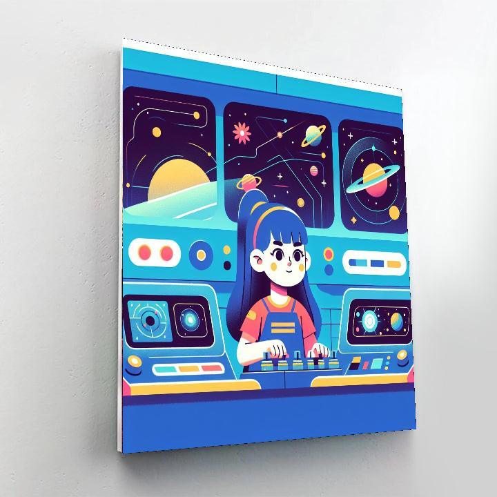 Futuristic Space Command Paint By Number