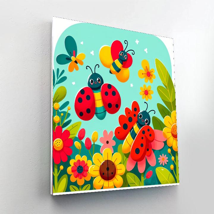 Garden Bug Adventures DIY Paint By Numbers