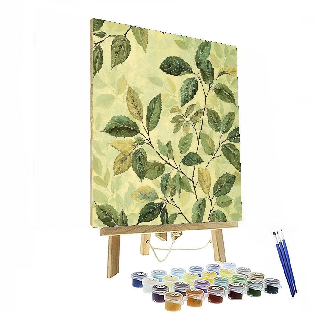 Leonardo Da Vinci Inspired Botanical Essence  Paint By Numbers