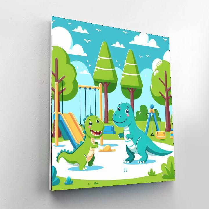 Dino Adventure Park Paint By Numbers