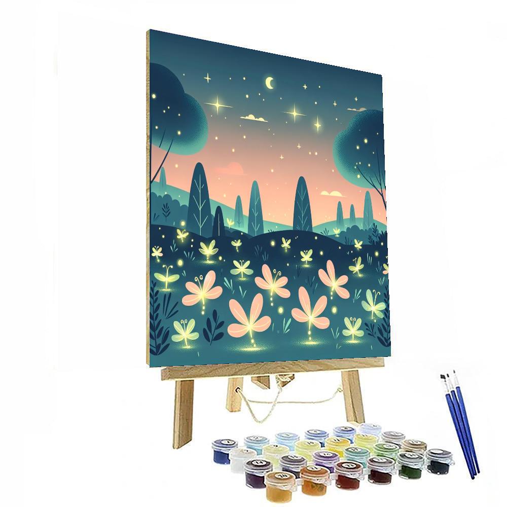 Fanciful Firefly Festival Painting By Numbers Kit