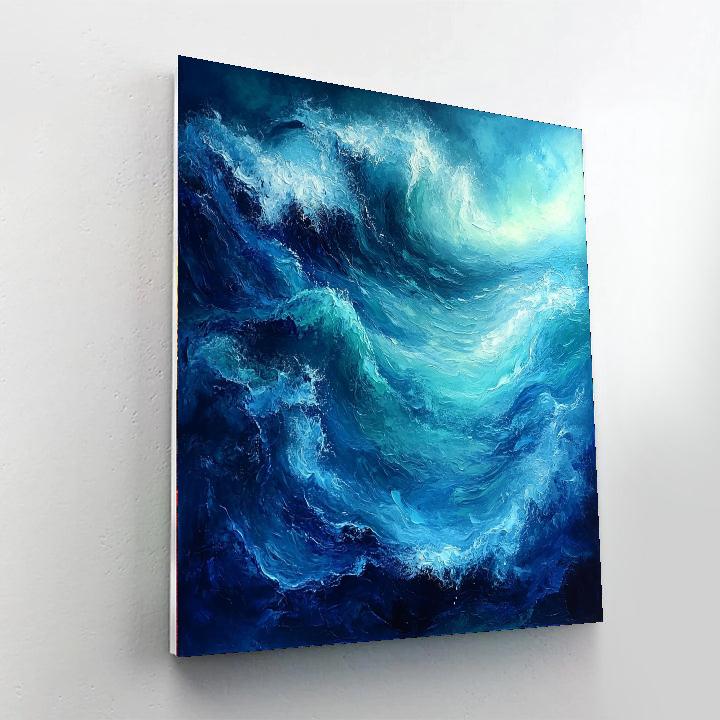 Michelangelo Inspired Oceanic Splendor  Paint By Numbers