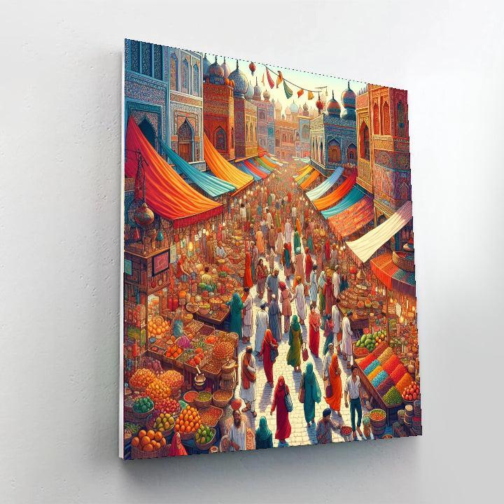 Lively Bazaar Colors Paint By Numbers