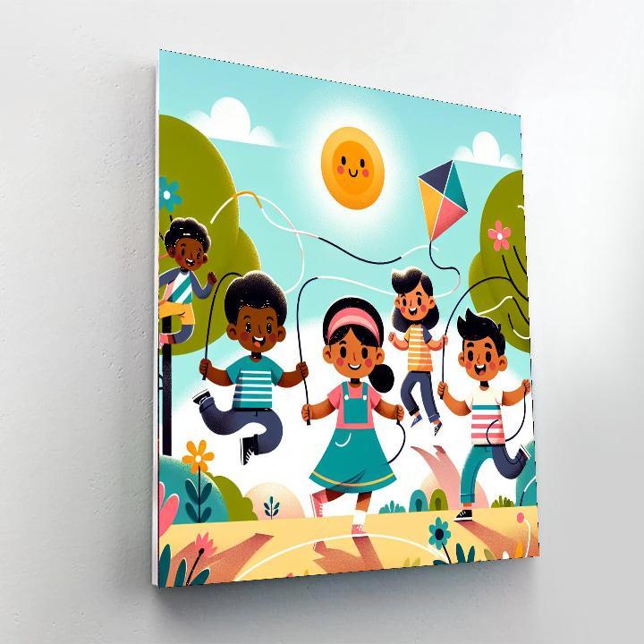 Energetic Playtime Pals Paint By Number
