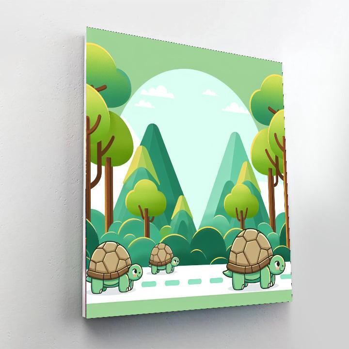 Timeless Tortoise Trek Numbered Painting Kits