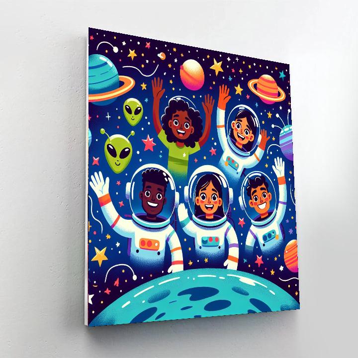 Super Space Mission Paint By Numbers Art