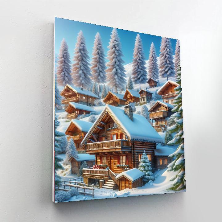 Quiet Alpine Hideaway Paint By Number