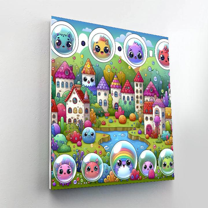 Bubble Town Numbered Painting Kits