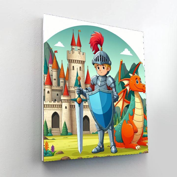 Medieval Knight's Adventure Paint By Numbers Kits