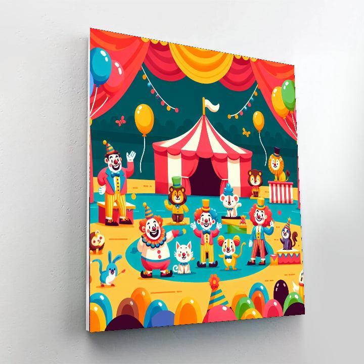 Silly Circus Performance Paint By Numbers Kits