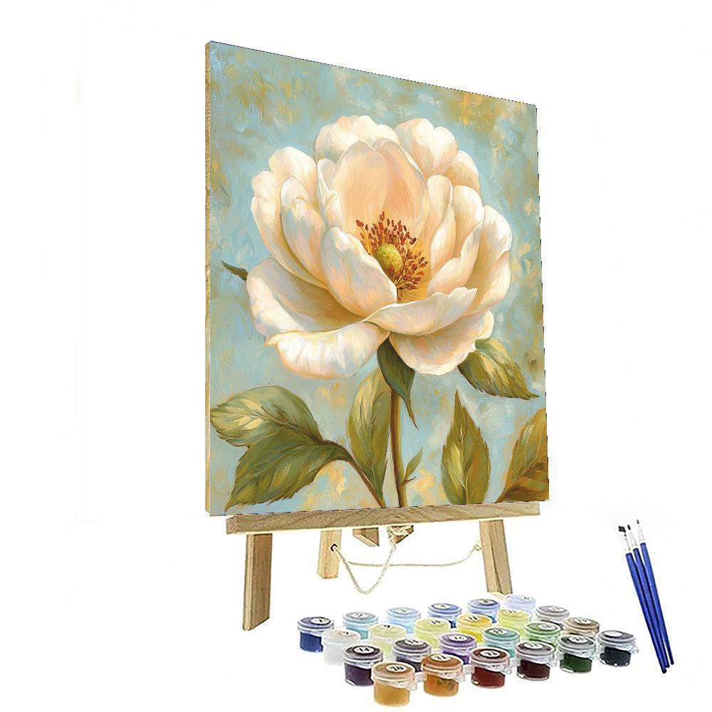 Leonardo Da Vinci Inspired Luminous Blossom  Paint By Numbers Art