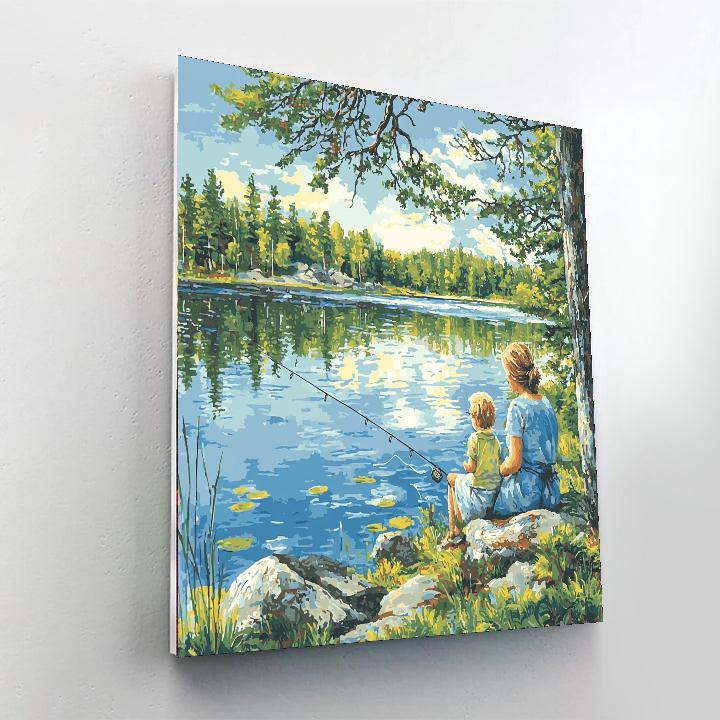 Peaceful Waters, Loving Hearts Numbered Painting Kits