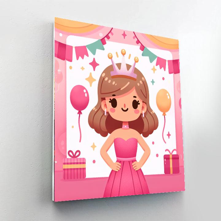 Little Princess Party Painting By Numbers Kit