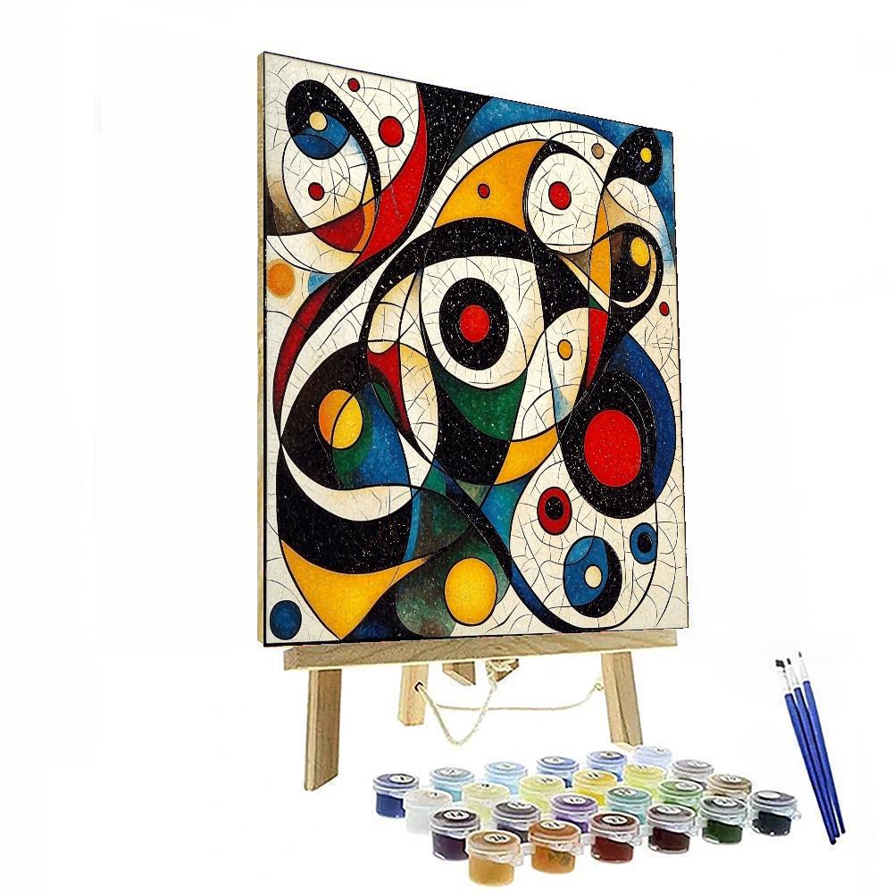 Joan Miró Inspired Fluid Visions  Paint By Color