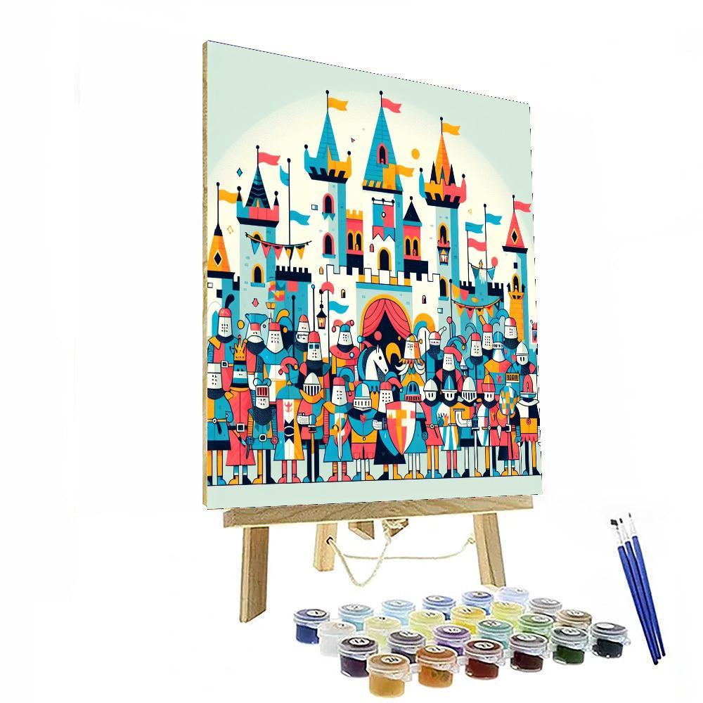 Castle Festival Celebration Paint By Numbers Art