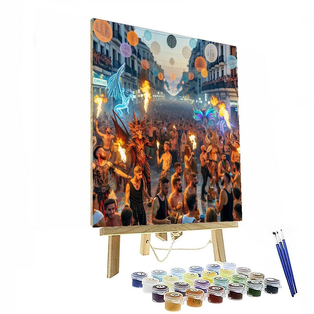 Fiesta De La Mercè Paint By Numbers Kits