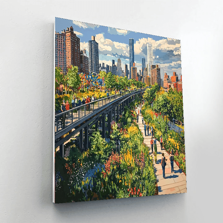 The High Line - New York Number Painting