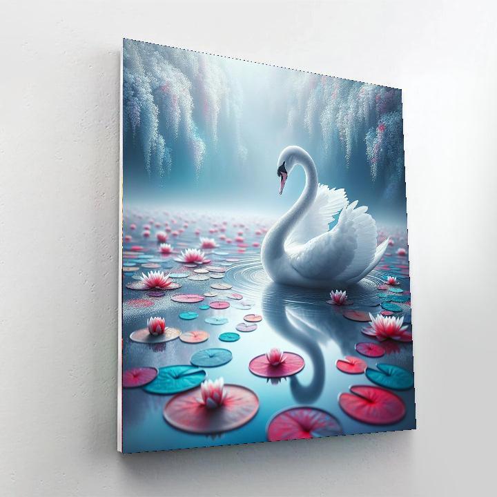 The Graceful Ballet Swan DIY Paint By Numbers