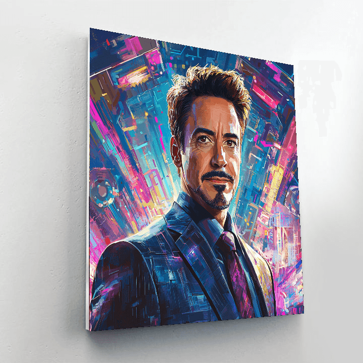Robert Downey Jr.: The Iron Man Of Hollywood Magic Paint By Number