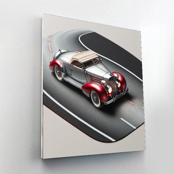 Classic Car Enthusiast's Dream DIY Paint By Numbers