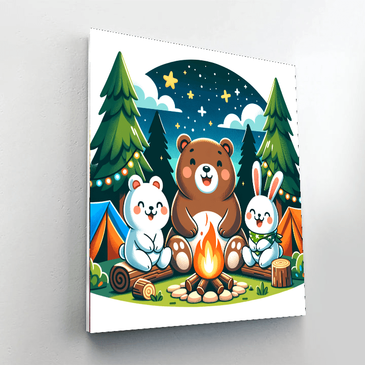 Charming Camping Adventures Paint By Numbers