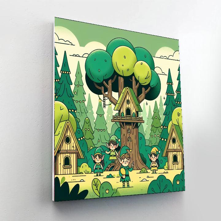 Fantasy Elf Kingdom Paint By Color