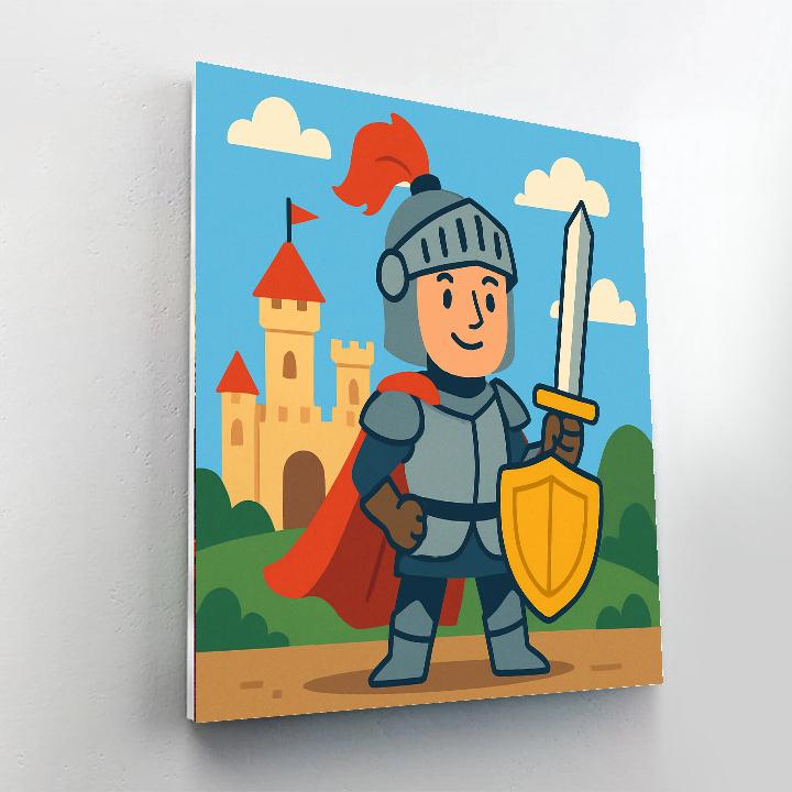 Fantasy Realm Knights Paint By Numbers