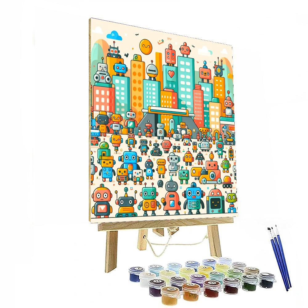 Magical Robot Adventures Numbered Painting Kits