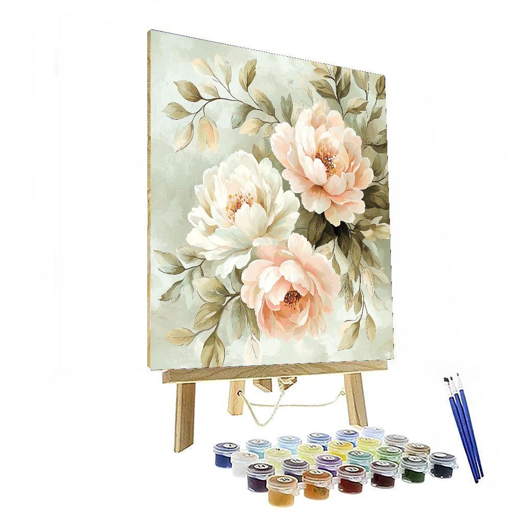 Leonardo Da Vinci Inspired Serene Blossom  Paint By Numbers Art