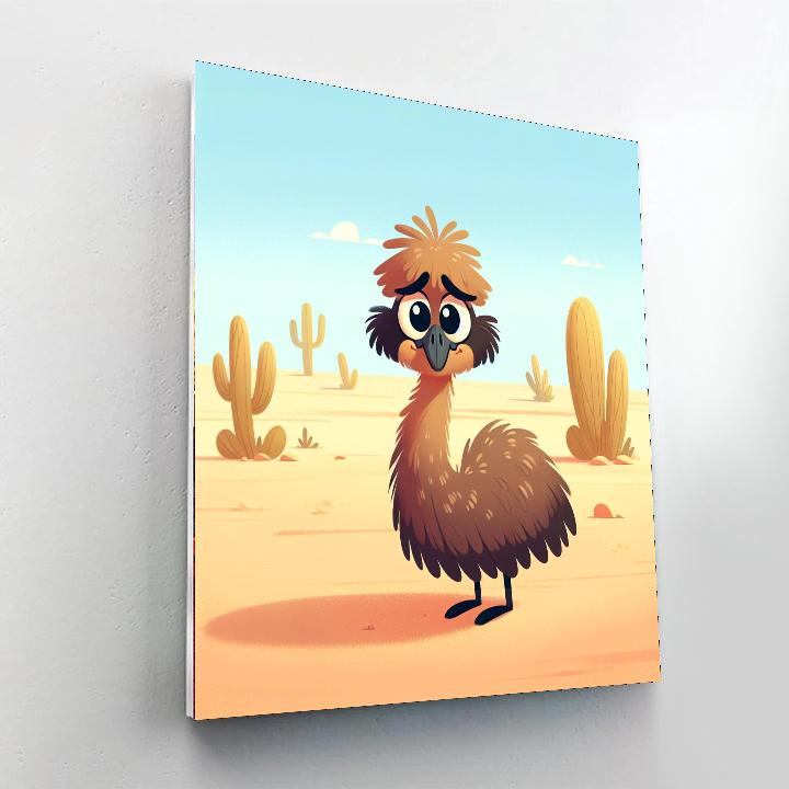 Enchanting Emu Paint By Numbers Art