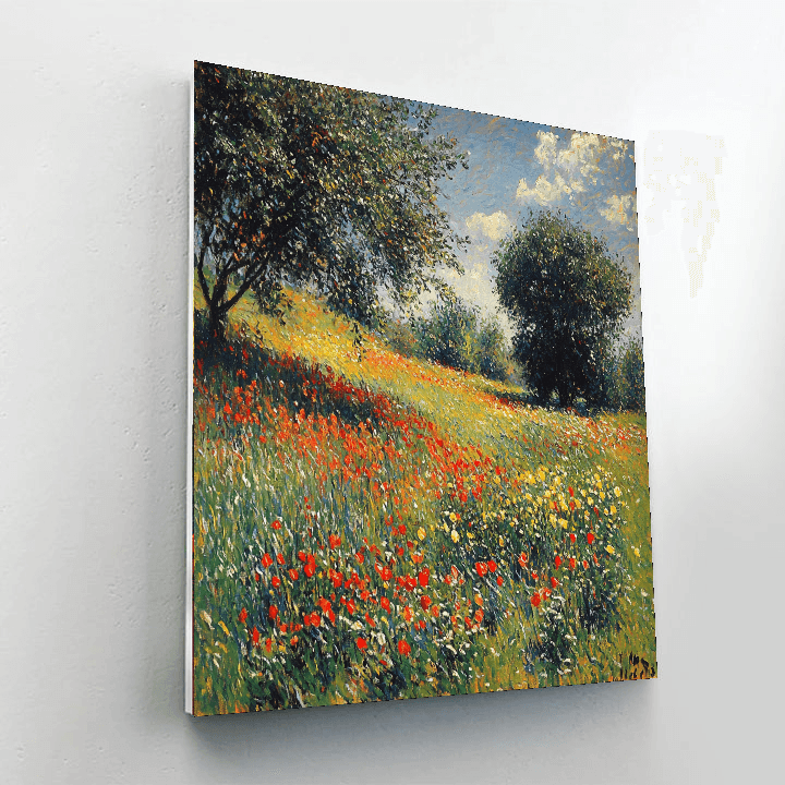 Claude Monet Inspired Impressionist Summer Meadow  Paint By Numbers