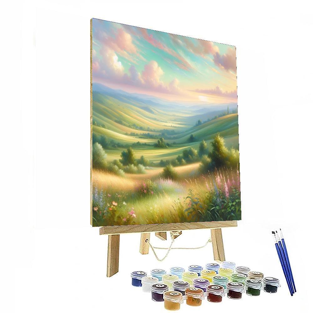 Pastel Summer Reverie DIY Paint By Numbers