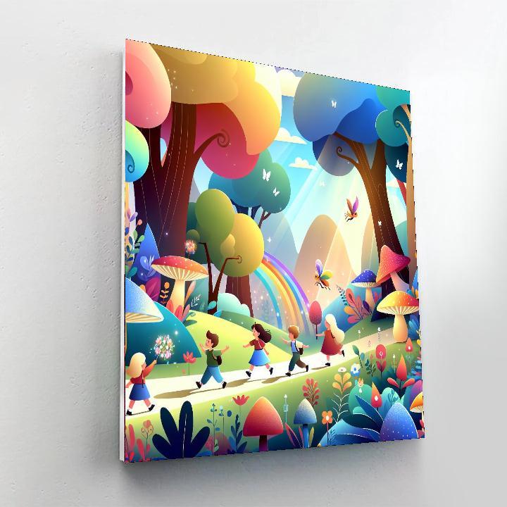 Fun In The Fantasy Forest Number Painting