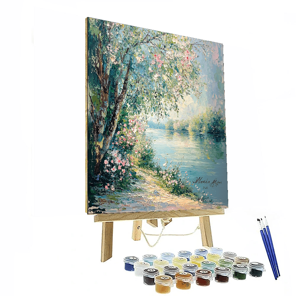 Claude Monet Inspired A Glimpse Of Serenity  Paint By Color
