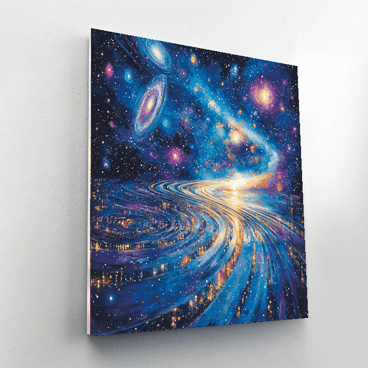 Salvador Dali Inspired Cosmic Kaleidoscope  Numbered Painting Kits