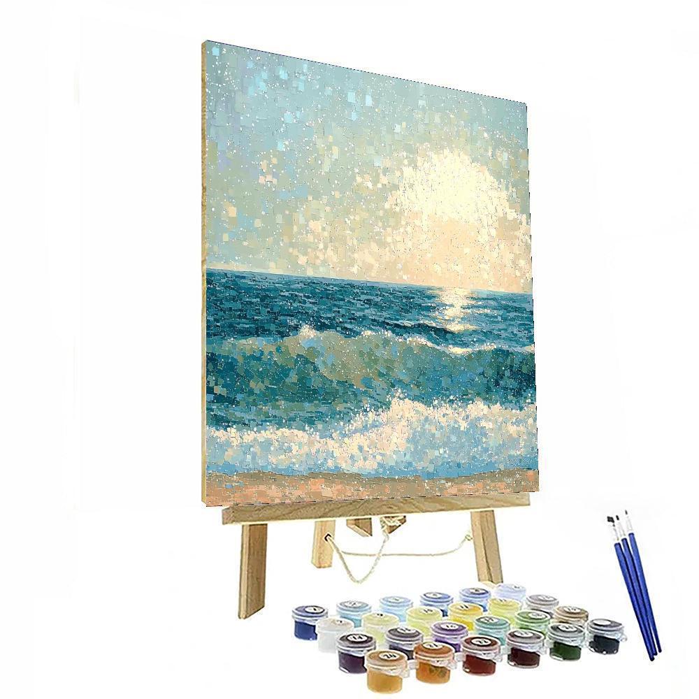 Georges Seurat Inspired Dreamscape Ocean  Numbered Painting Kits