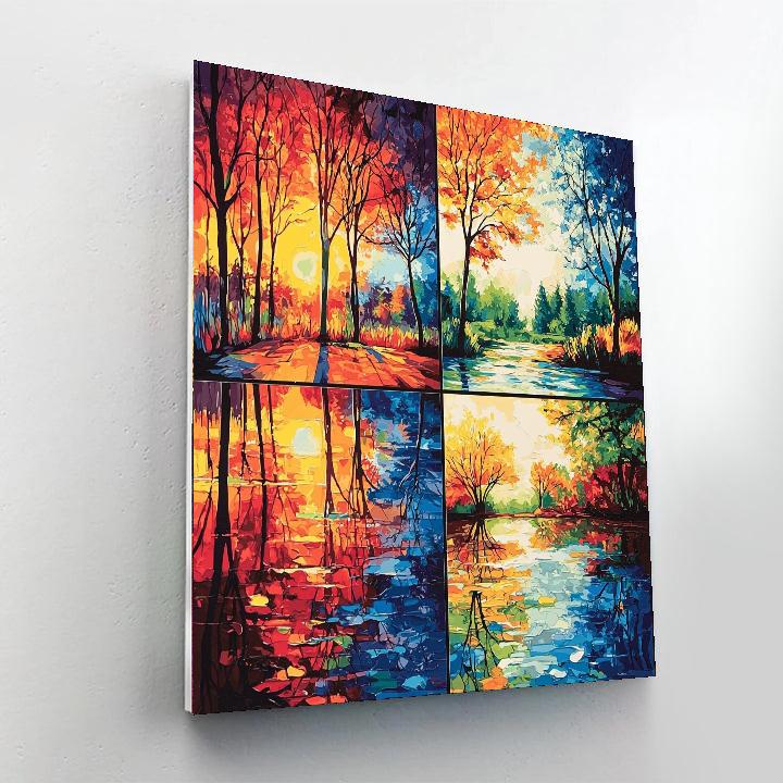 Seasons Of A Mother's Love Painting Number Kit