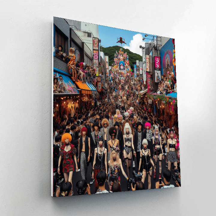 Harajuku Fashion Festival DIY Paint By Numbers