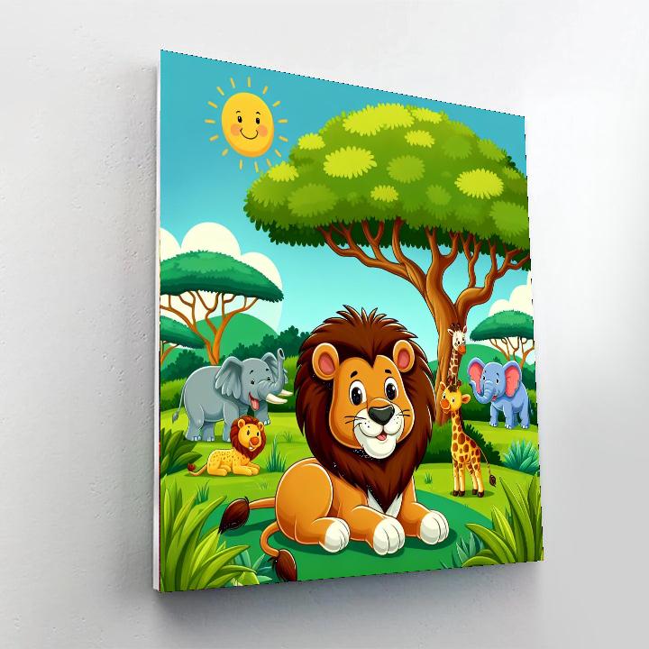 Cute Safari Numbered Painting Kits