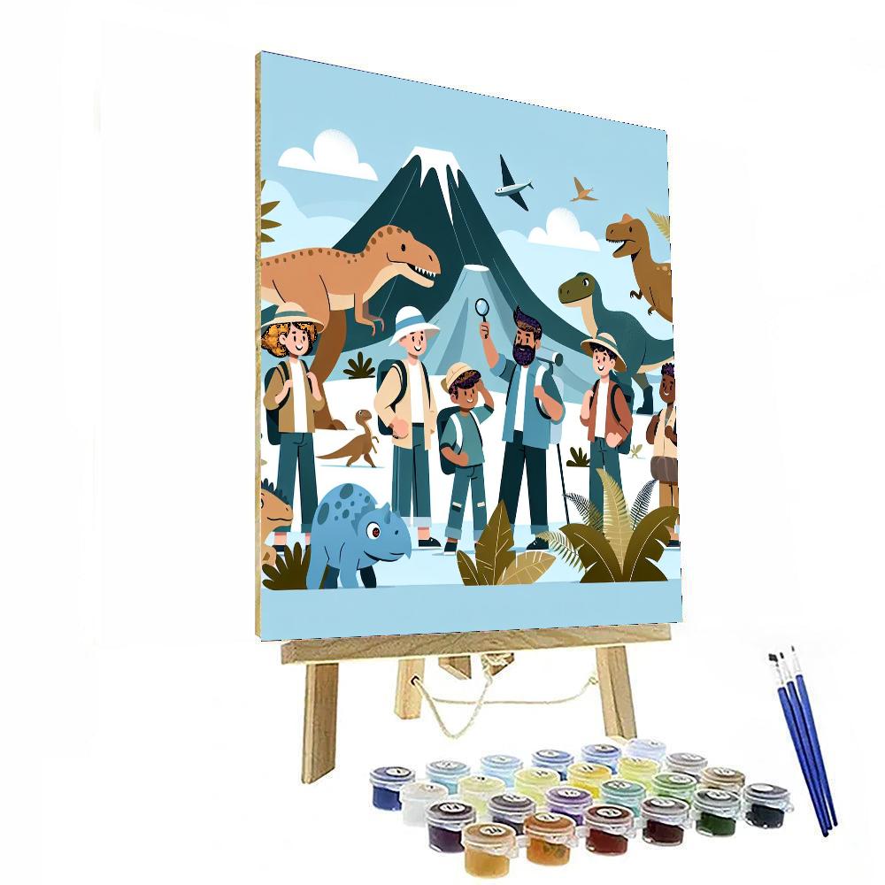 Daring Dino Discoveries Paint By Numbers Art
