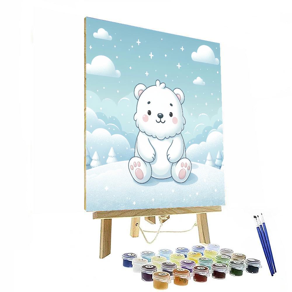 Fuzzy Polar Bear Paint By Color