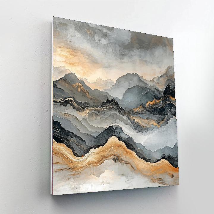 Zhao Mengfu Inspired Solitude In Stone  Paint By Numbers