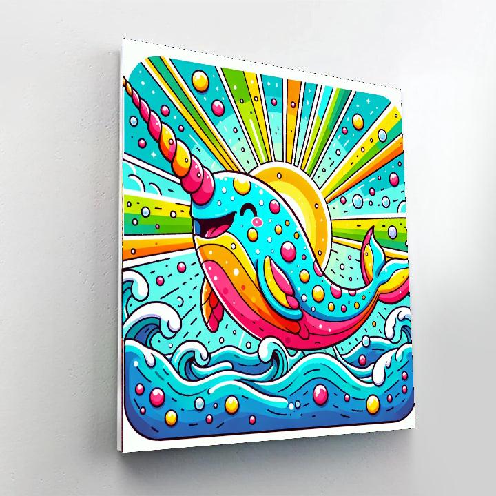Snazzy Narwhal Paint By Numbers