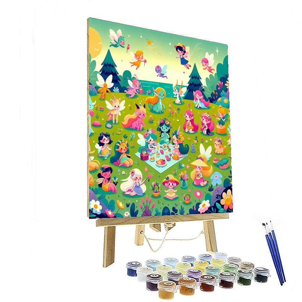 Enchanted Fairy Tale Picnic Paint By Numbers