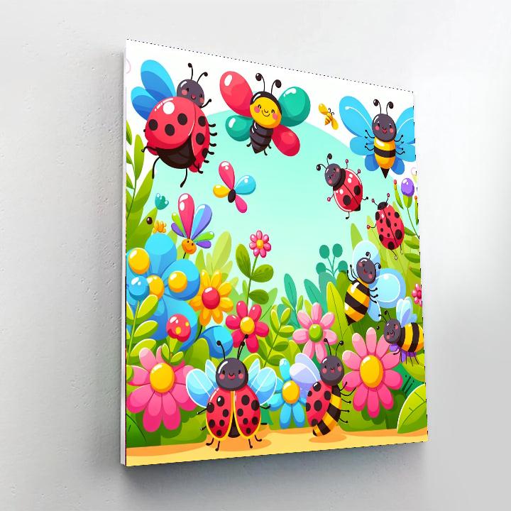 Creative Insect World Painting Number Kit