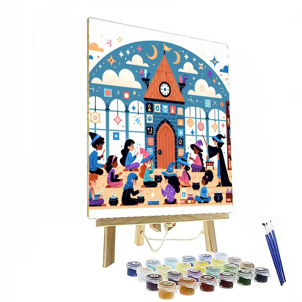 Wizard’s School Of Magic Number Painting