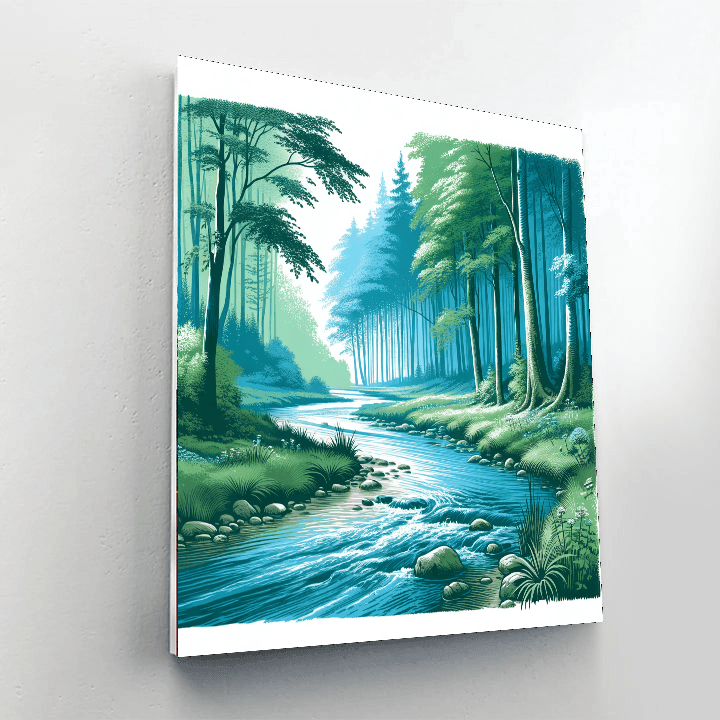 Cascading Stream Paint By Numbers Kits