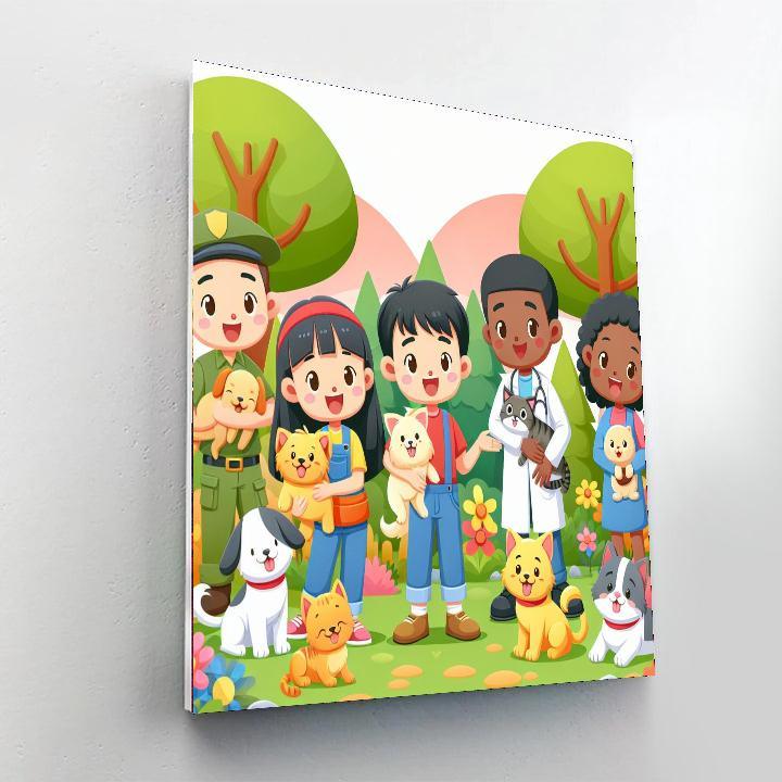 Animal Rescue Team Paint By Numbers Kits